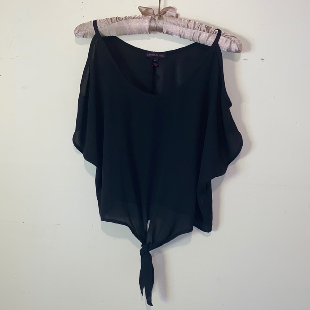 3/$15 SALE Black Crop Top